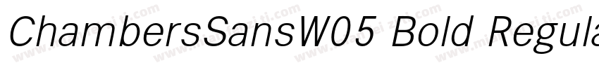 ChambersSansW05 Bold Regular字体转换